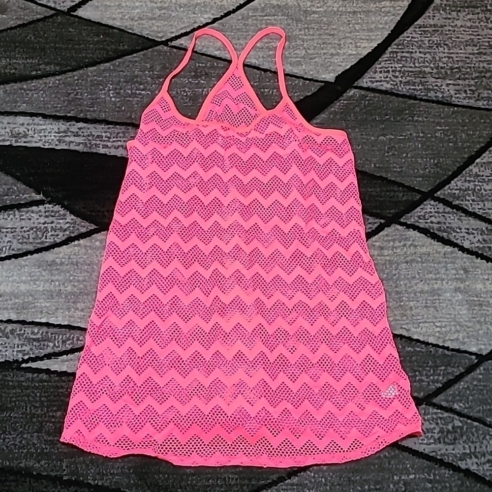 VS PINK 2015 Crochet Racerback Swim Cover-up
